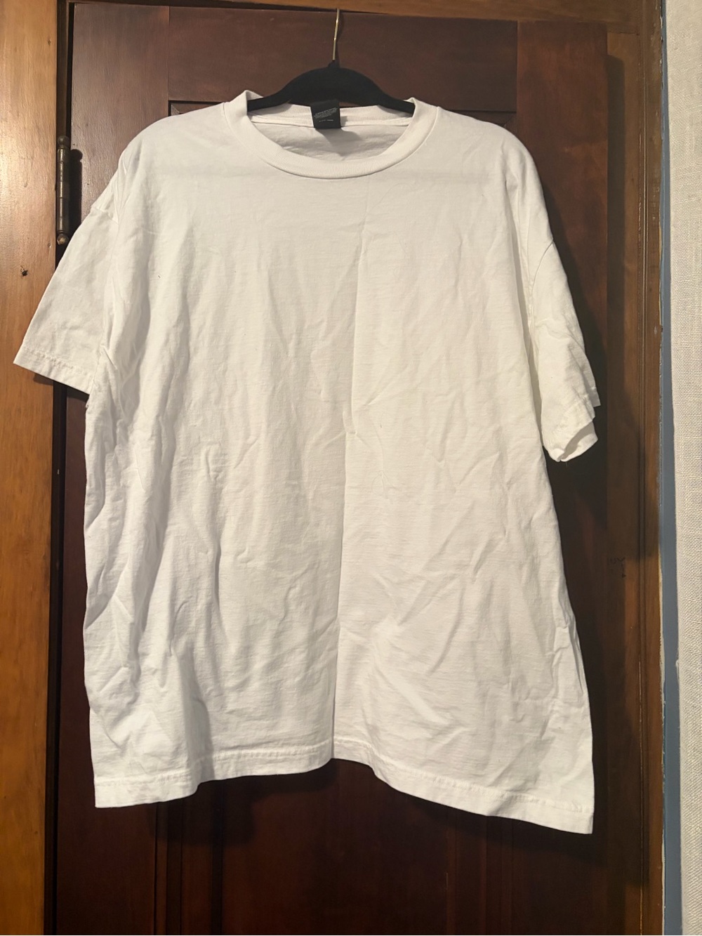 Hanes White Short Sleeve Crew Neck T-Shirt